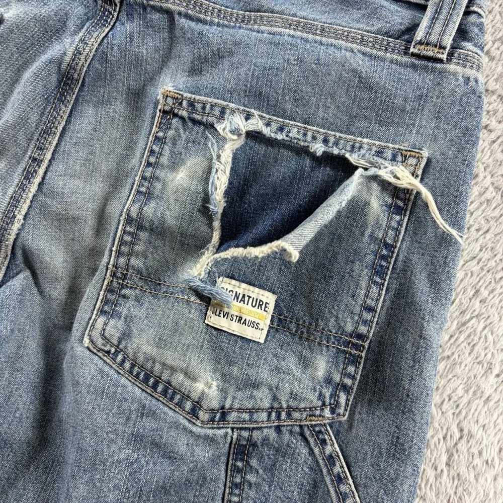 Vintage Levi  Carpenter Jeans Mens 32x32 Distressed Stained Ripped Thrashed